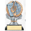Resin Impact Collection Sculpture Award (Music w/ Clef Symbol)